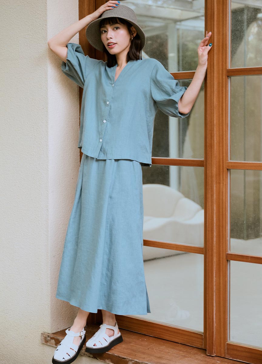 LINEN SOFT長裙