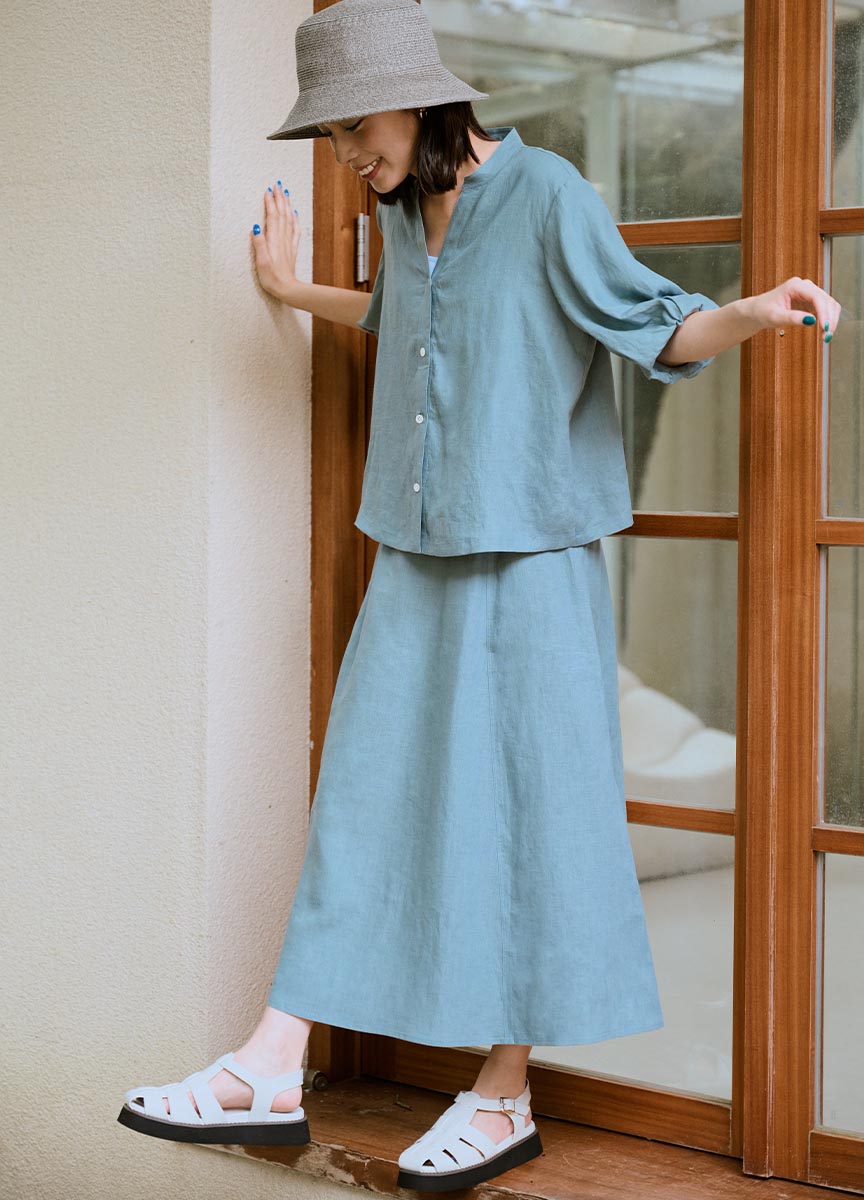 LINEN SOFT長裙