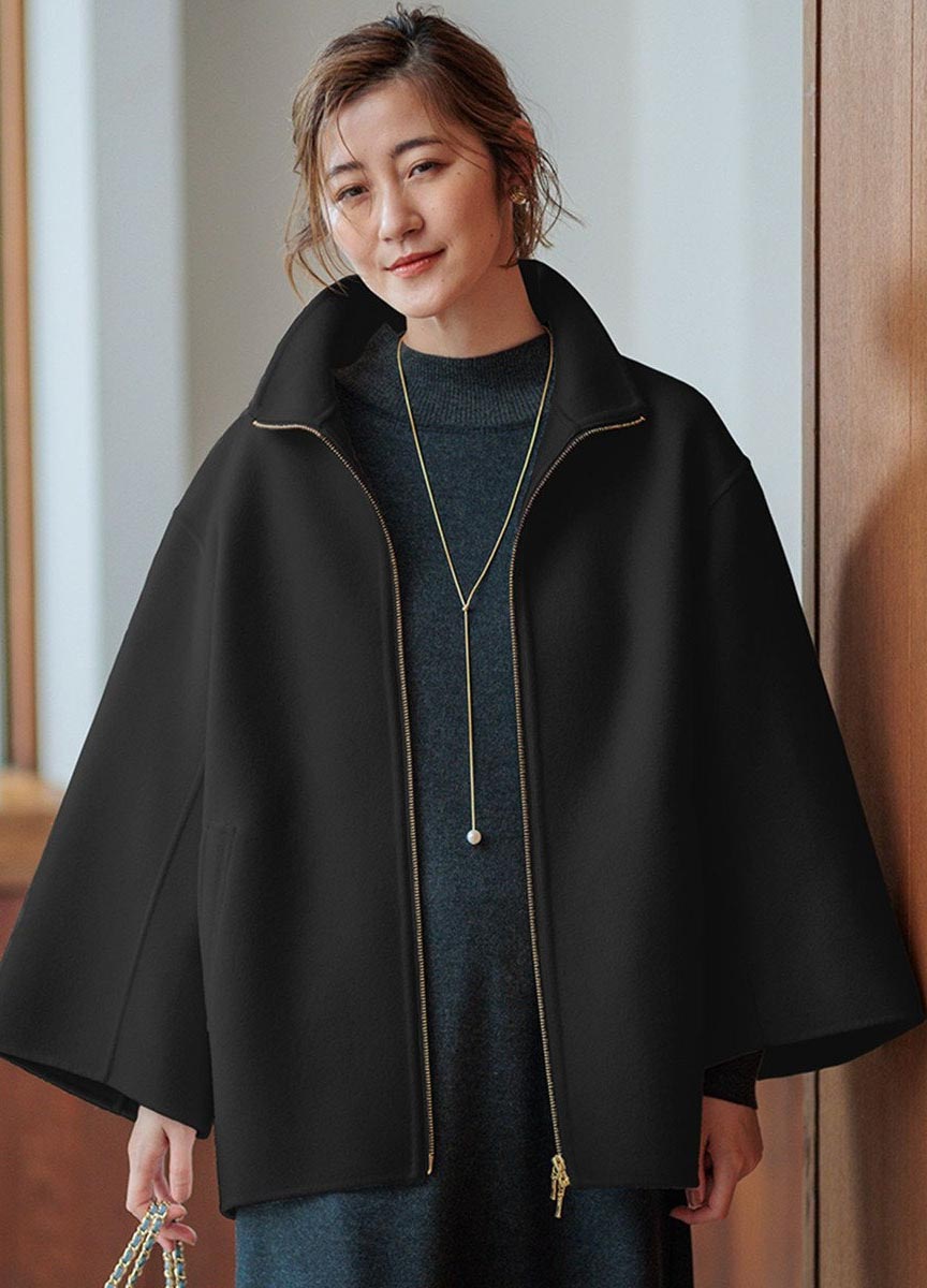 【預購商品】Wool Rever立領斗篷大衣(網路限定色預購 7/26-8/18止)