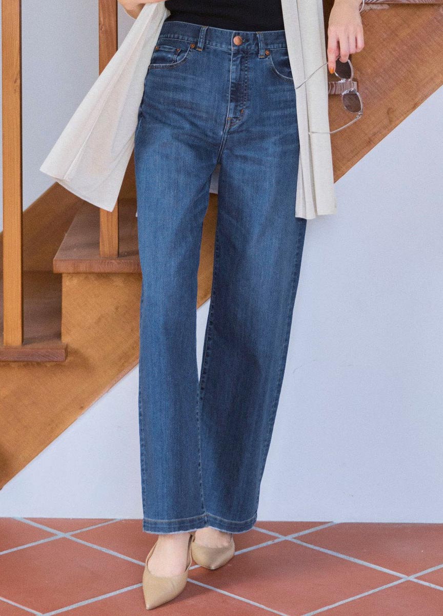 Summer Denim百搭直筒褲