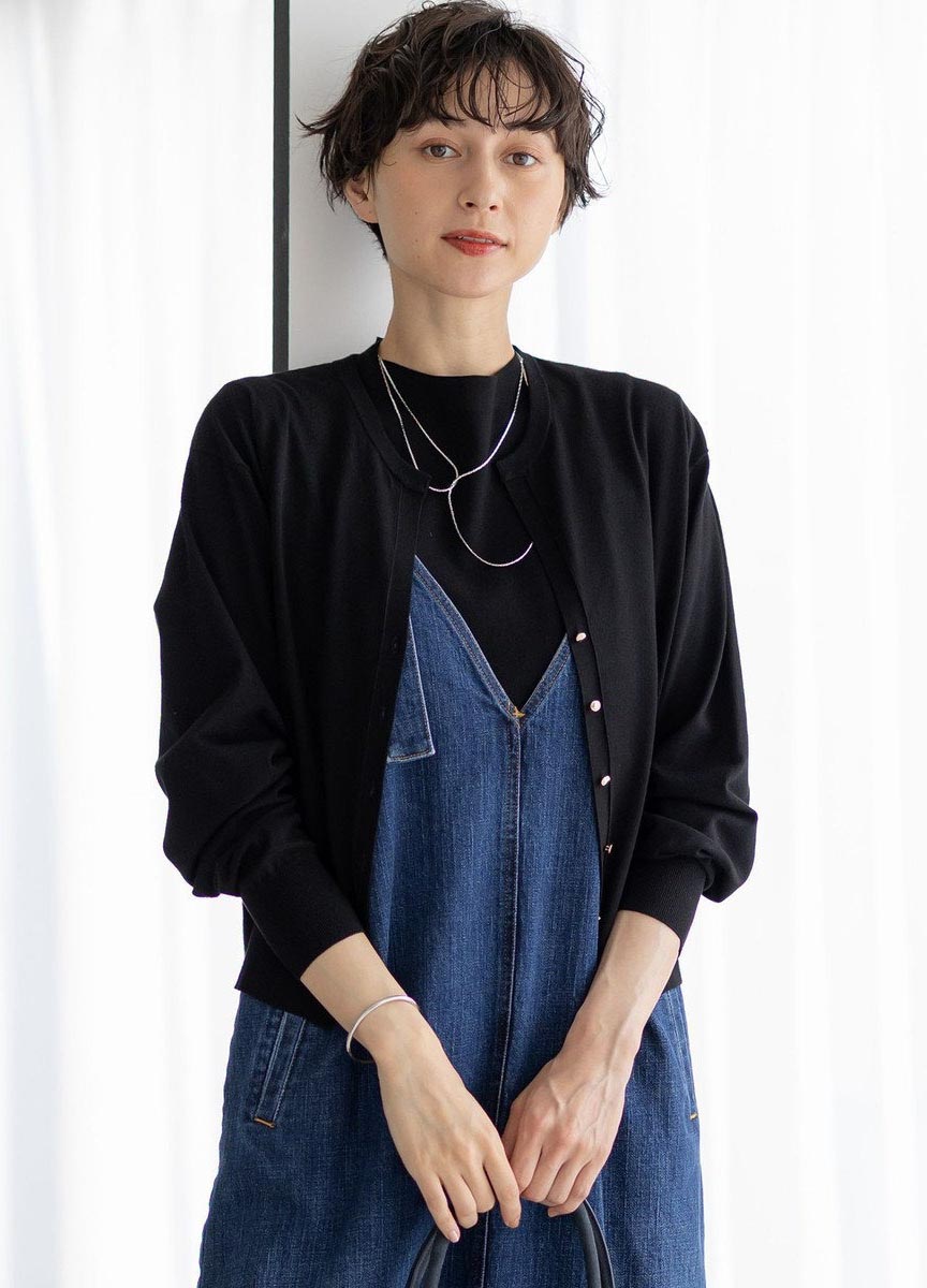 Viscose V領設計針織外套