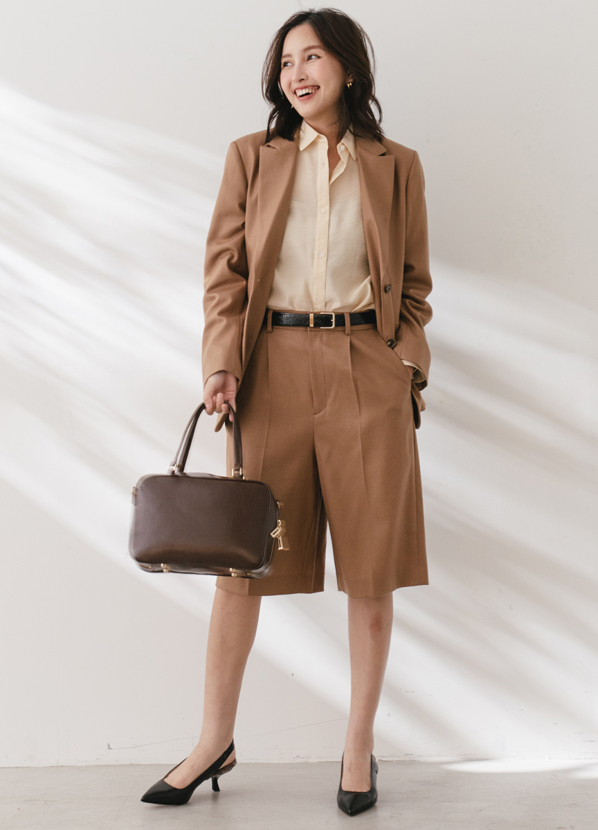 輕柔微透皺感襯衫