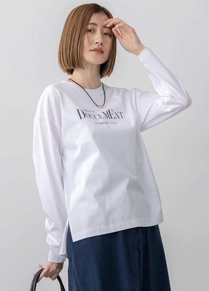 Doucement Logo 長袖上衣
