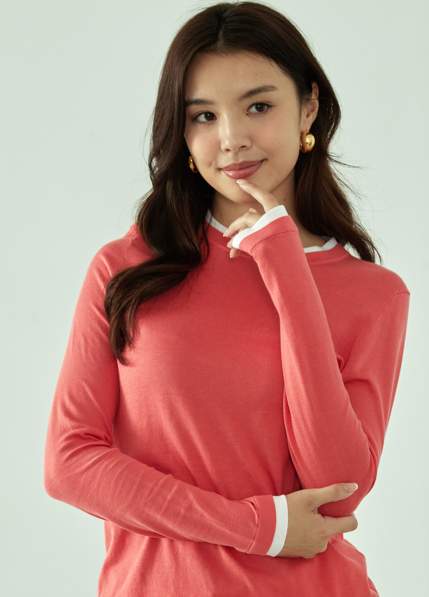 細條拼接內搭上衣(網路限定色)