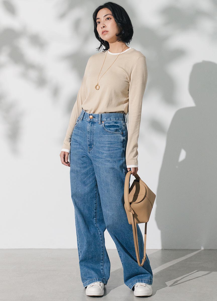 細條拼接內搭上衣