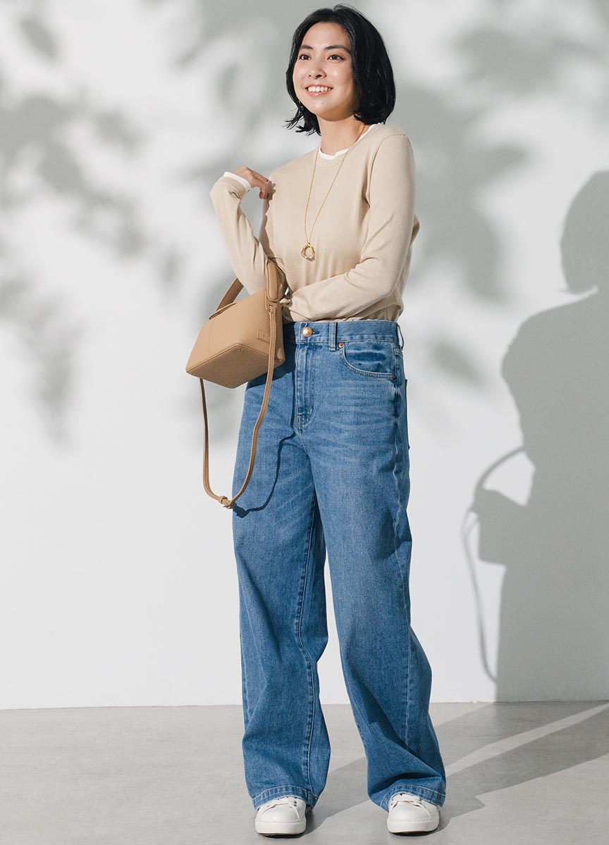 細條拼接內搭上衣