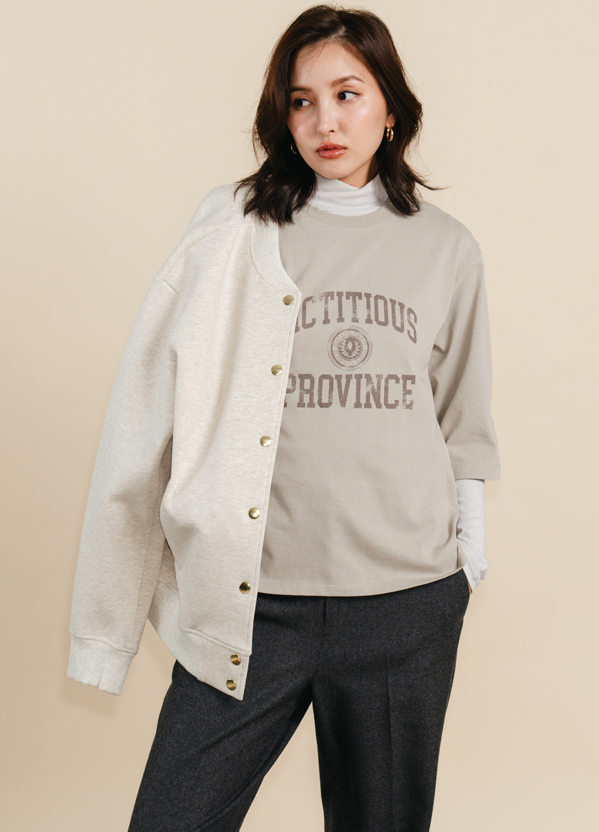 【SLOW系列】七分袖字母印花LOGO TEE