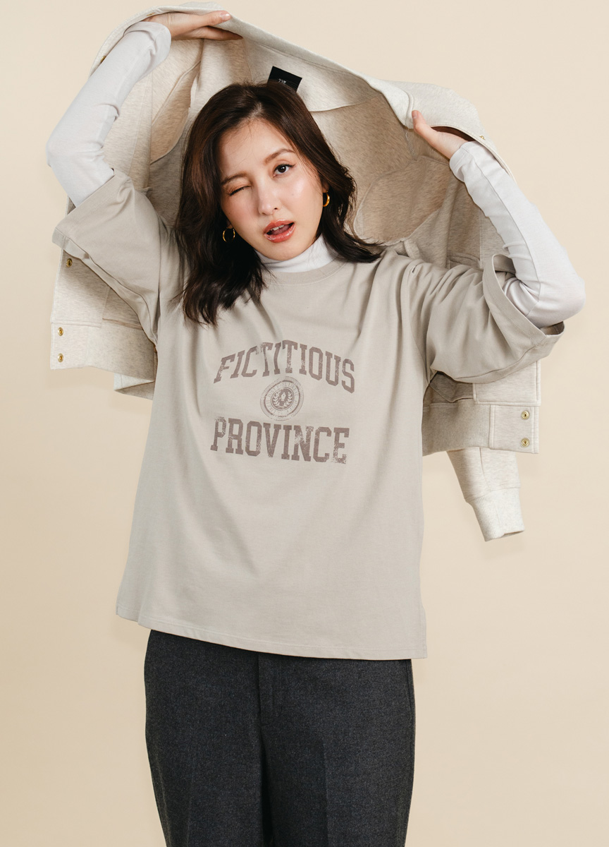 【SLOW系列】七分袖字母印花LOGO TEE