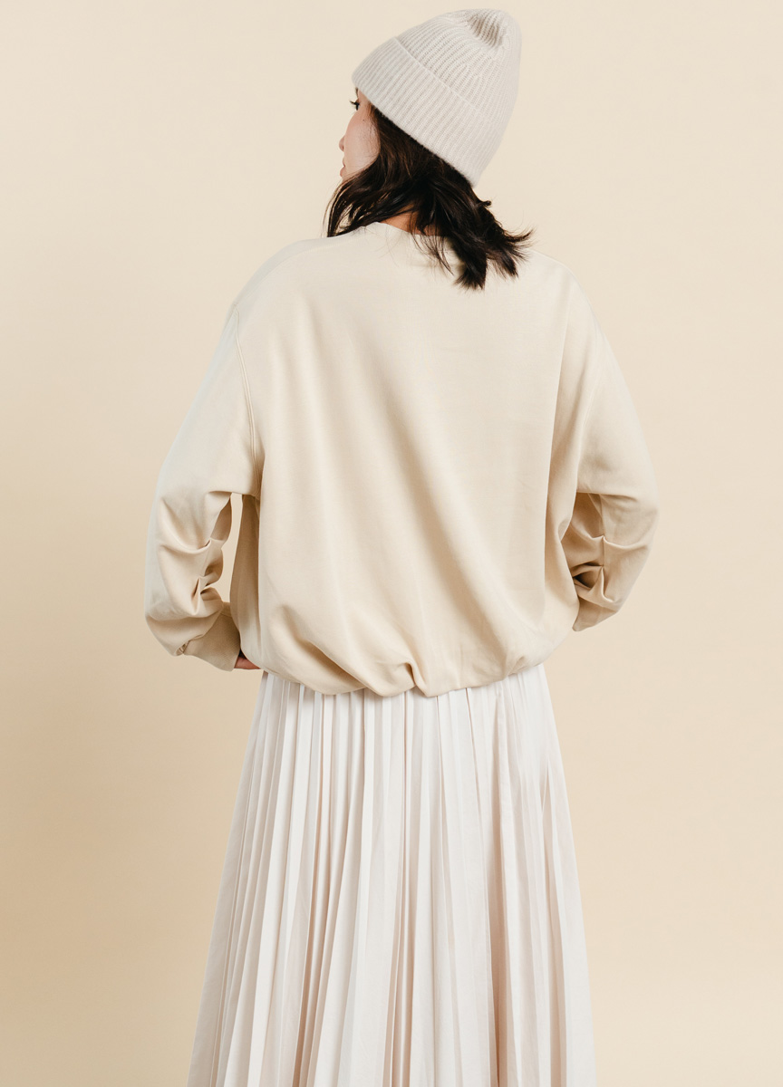 【SLOW系列】收口下擺大學棉TEE