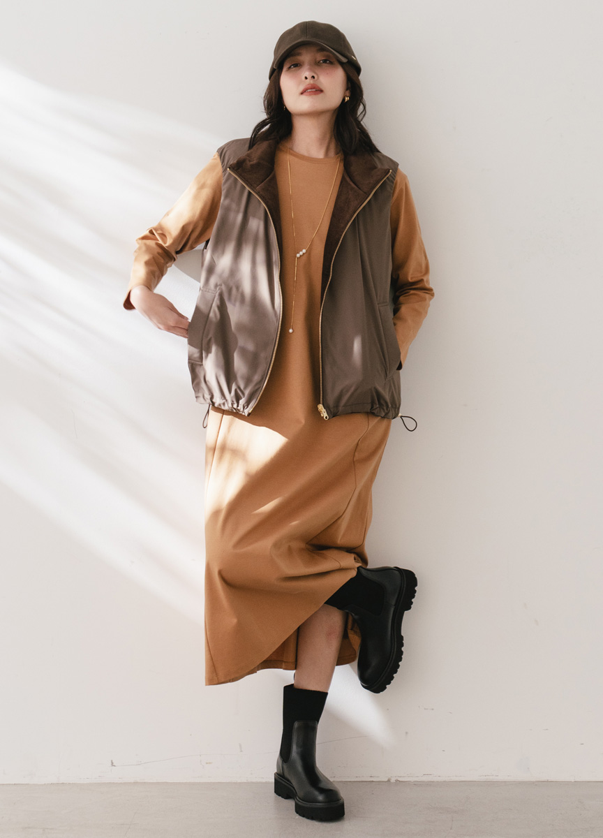 KAMIKAZE彈力針織洋裝