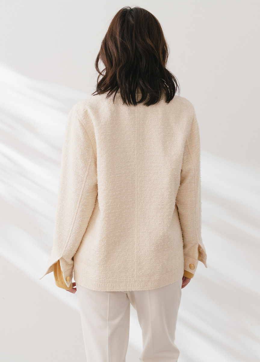 小香風翻領外套