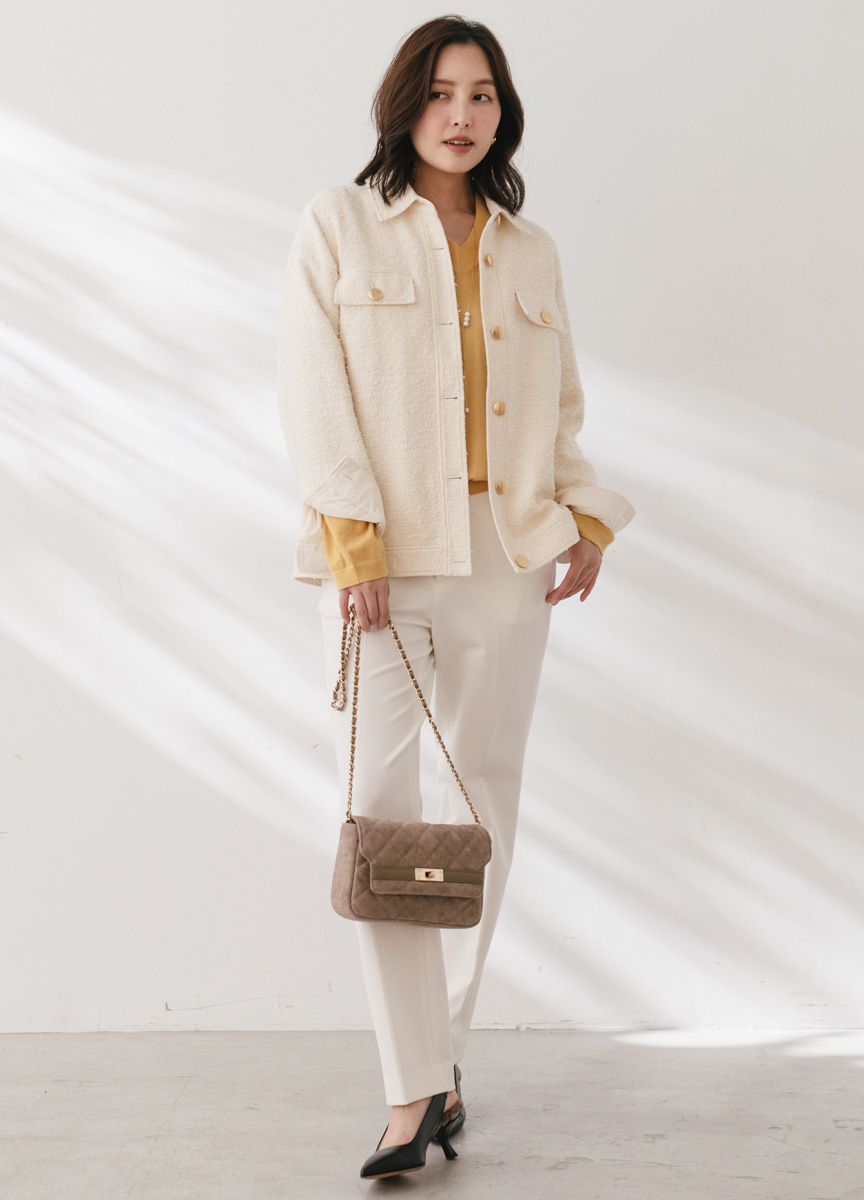 小香風翻領外套