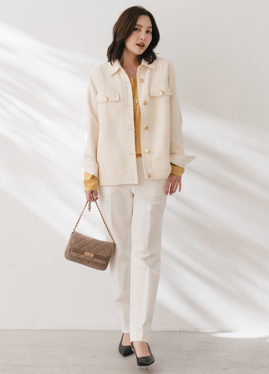 小香風翻領外套