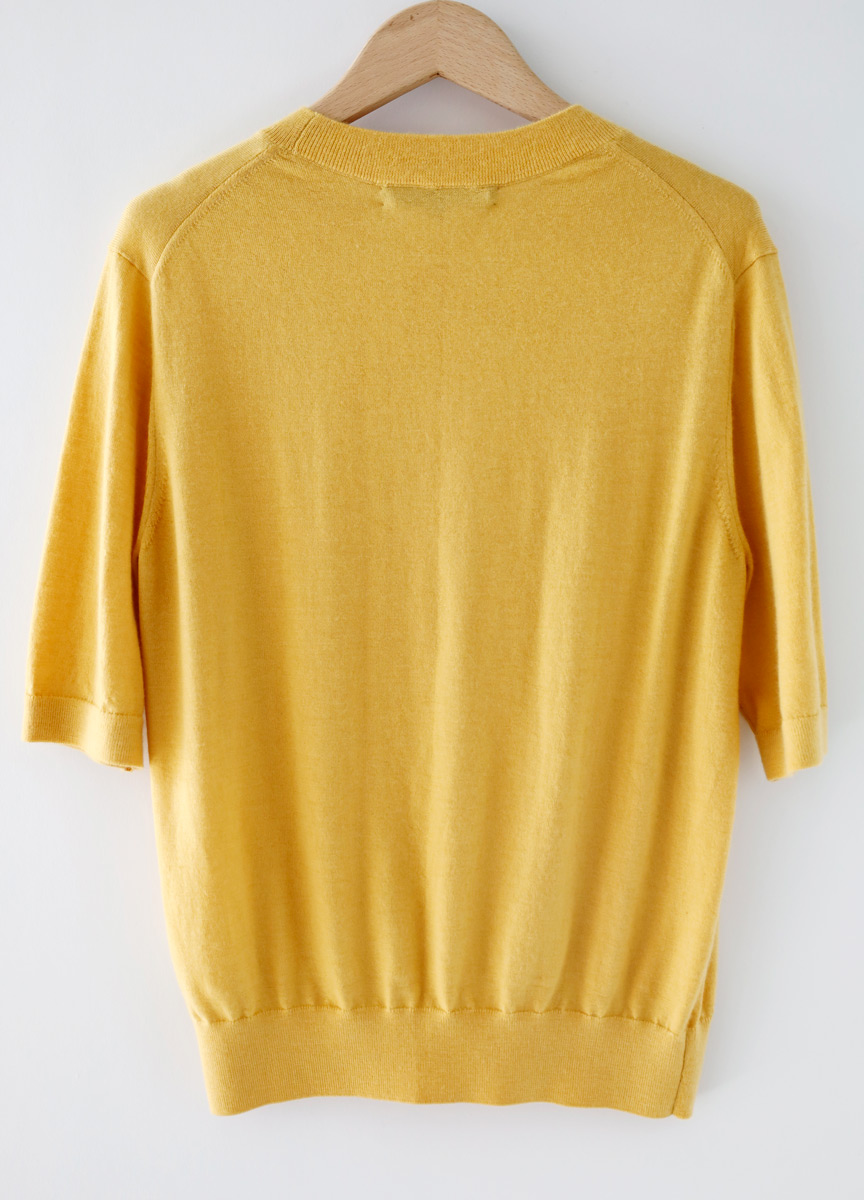 16針cashmere 圓領短袖針織(網路限定色)