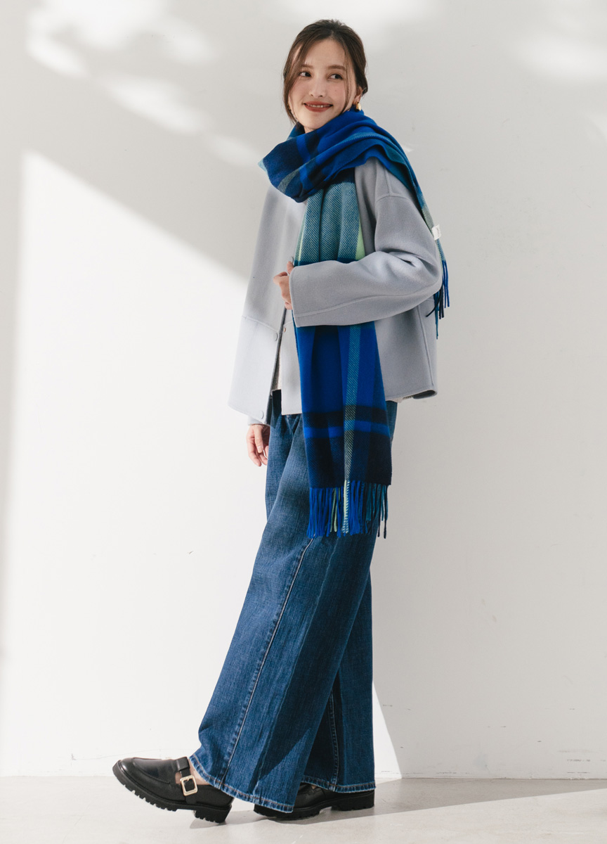 短款雙面呢大衣外套