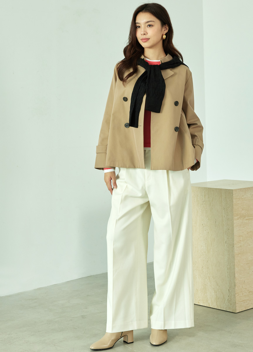 THOMAS GABA短大衣