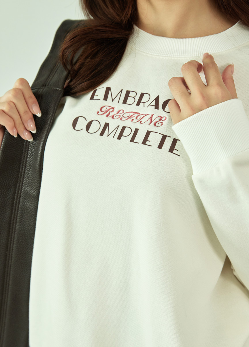 印花刷毛大學TEE