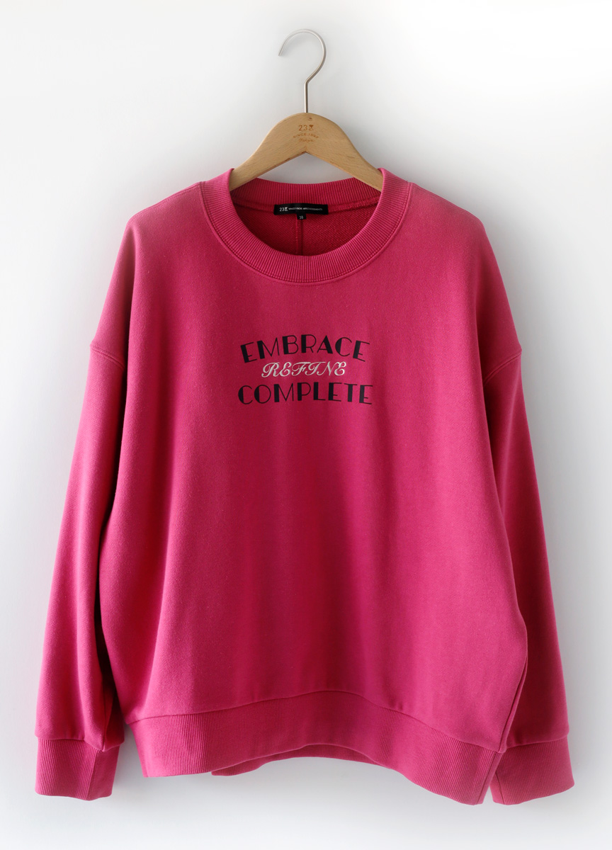 印花刷毛大學TEE