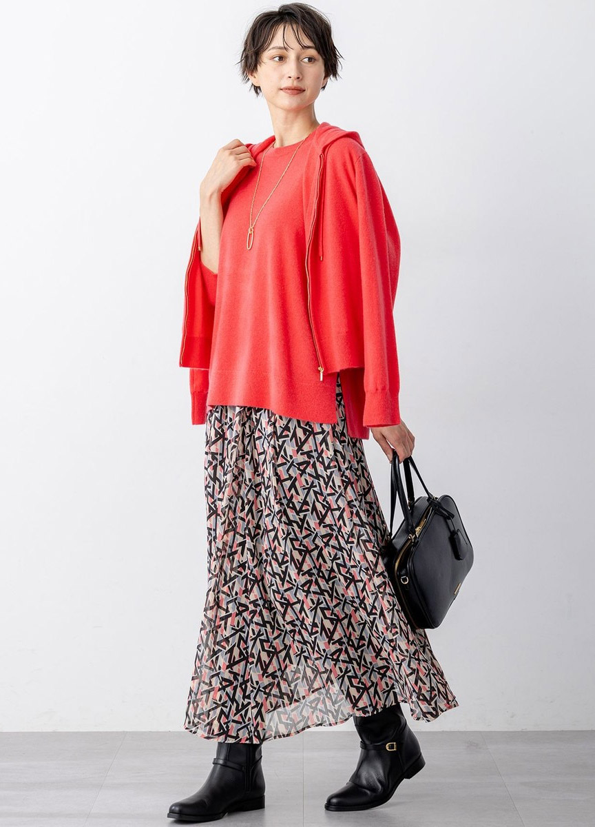 Pure Cashmere針織連帽外套