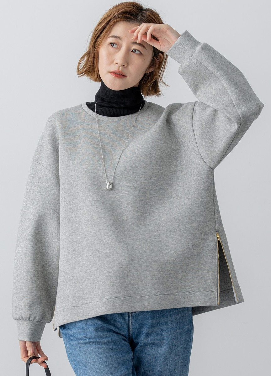 棉質空氣感拉鍊設計上衣