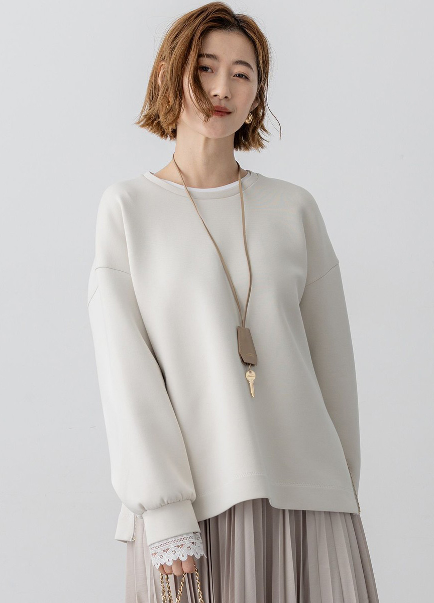 棉質空氣感拉鍊設計上衣