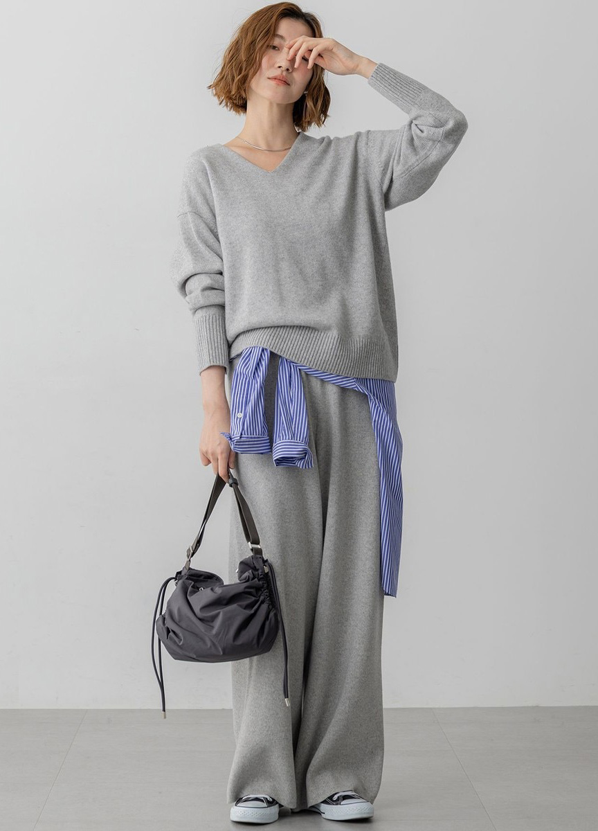 Cashmere BlendV領針織衫    