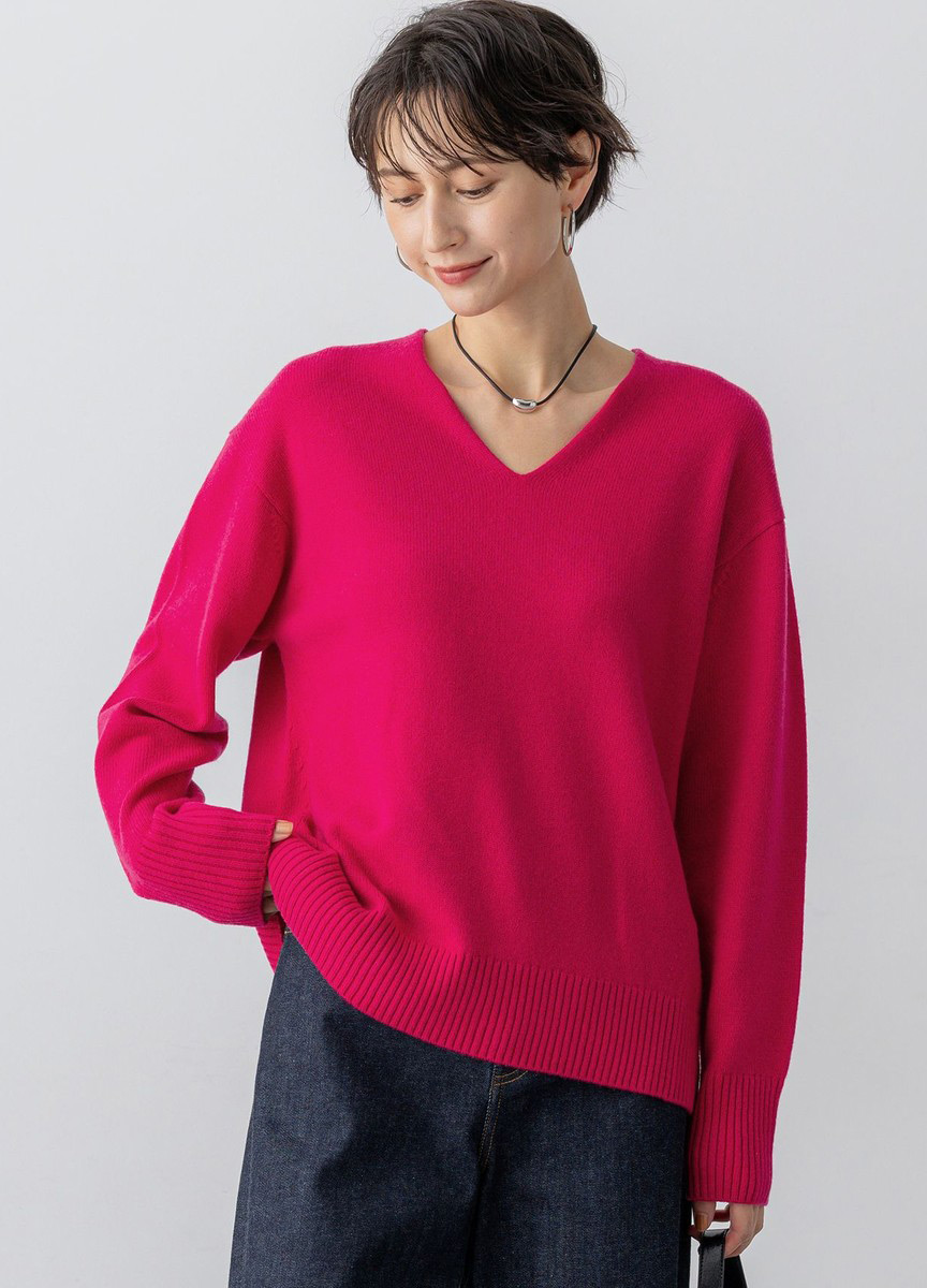 Cashmere BlendV領針織衫    