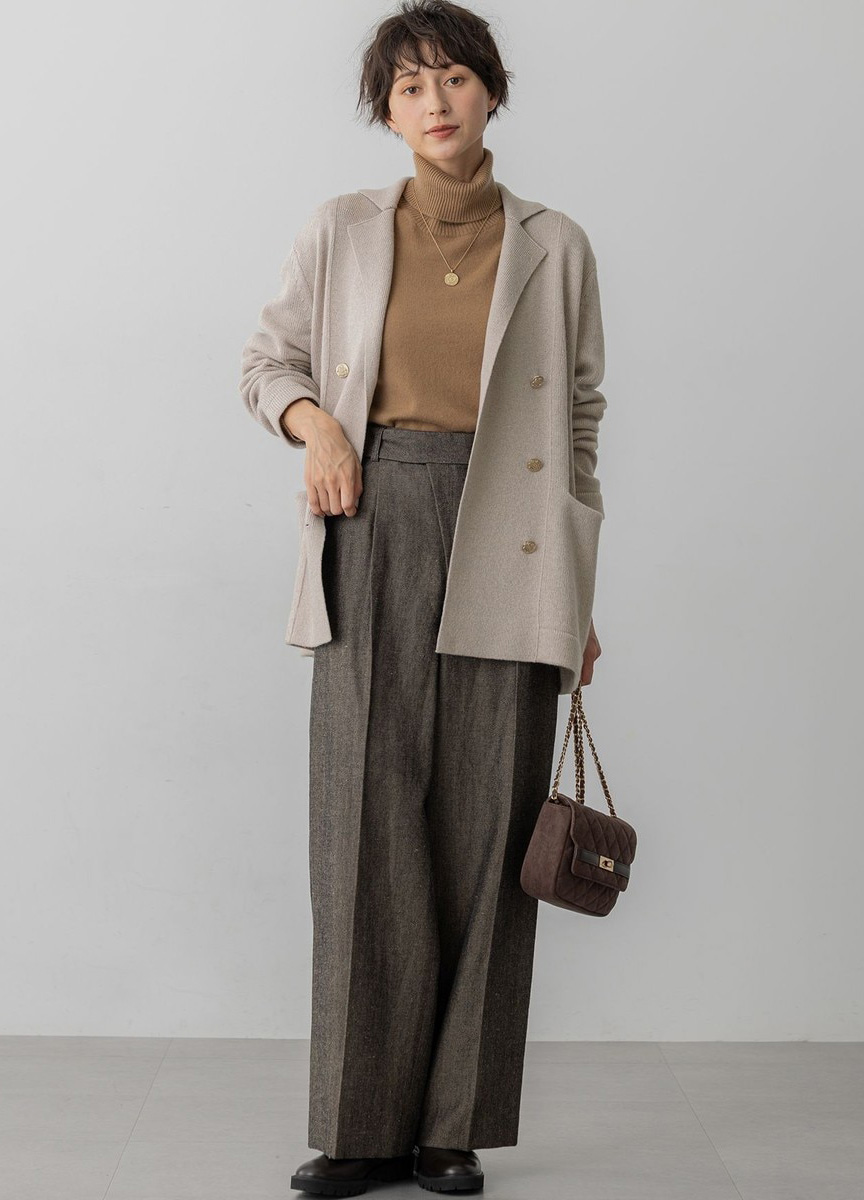 Cashmere Blend針織西裝外套    