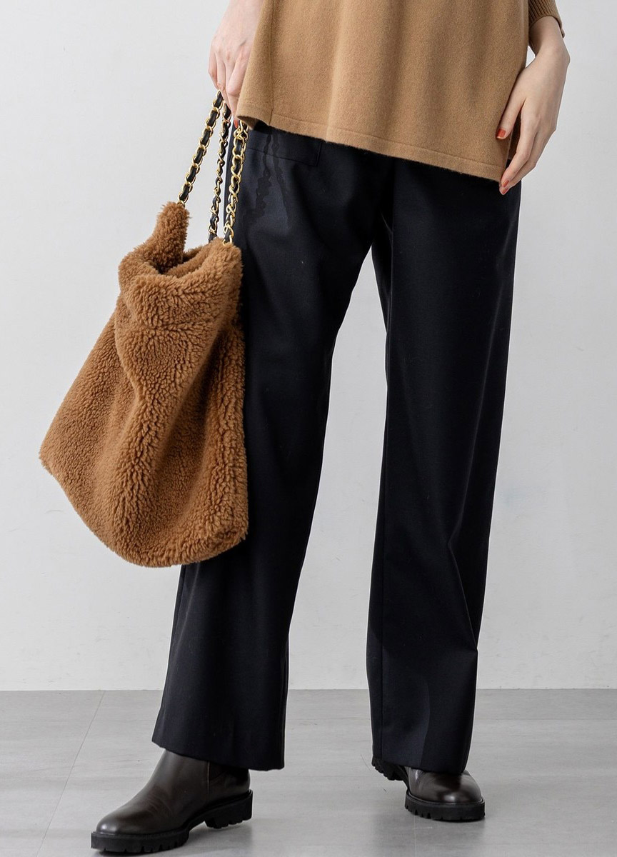 天然彈性綁帶寬褲  