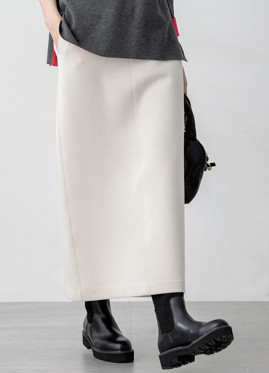 棉質空氣感直筒裙      