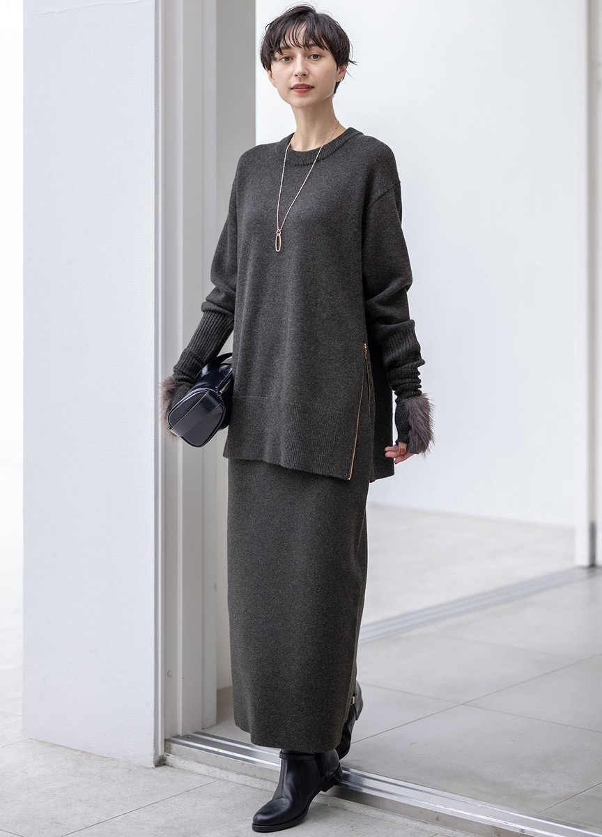 Cashmere Blend針織長裙