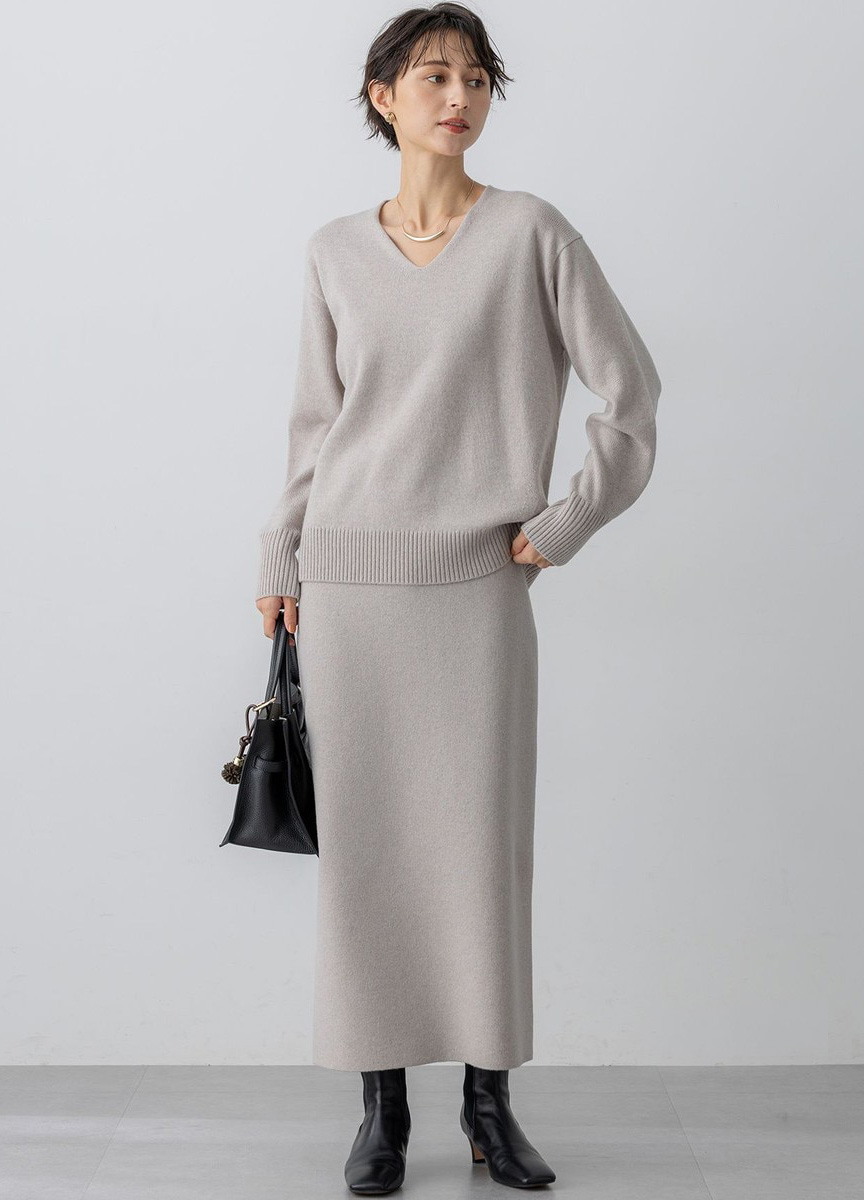 Cashmere Blend針織長裙