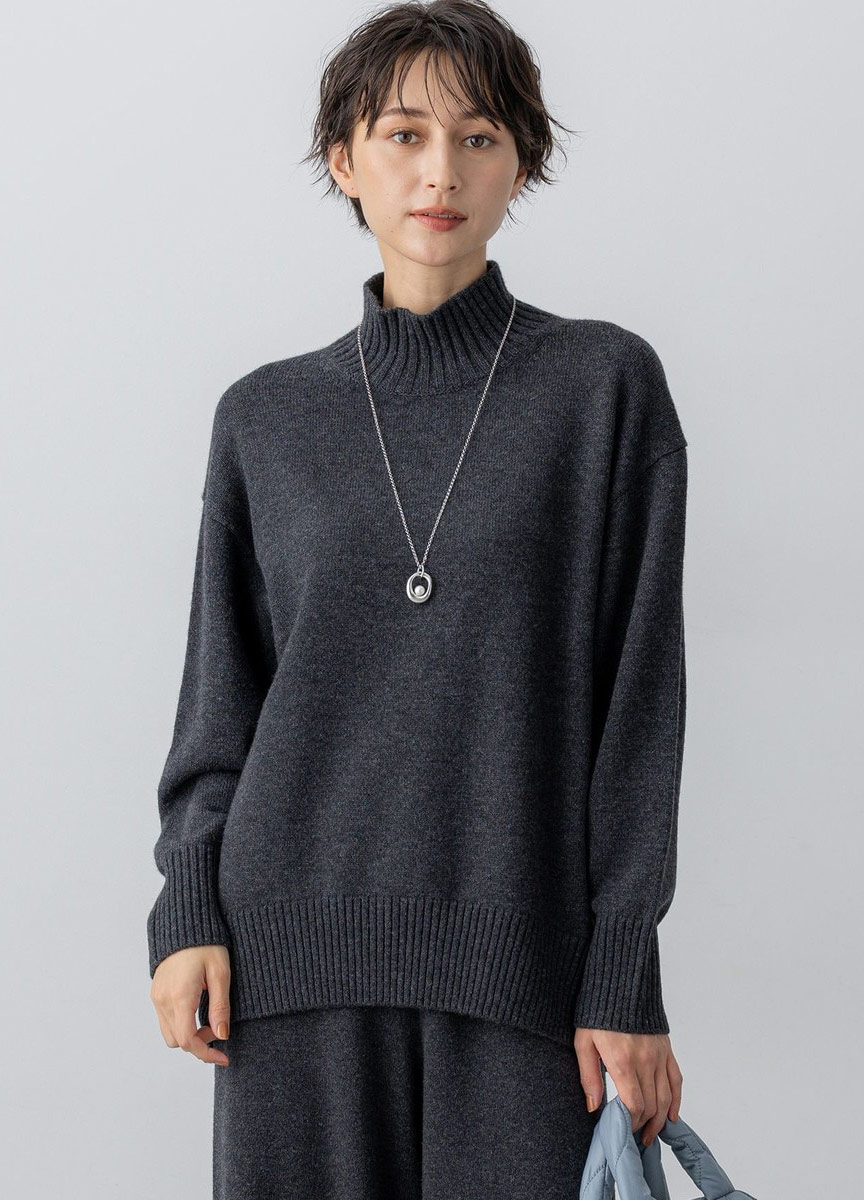 Cashmere Blend高領針織衫      