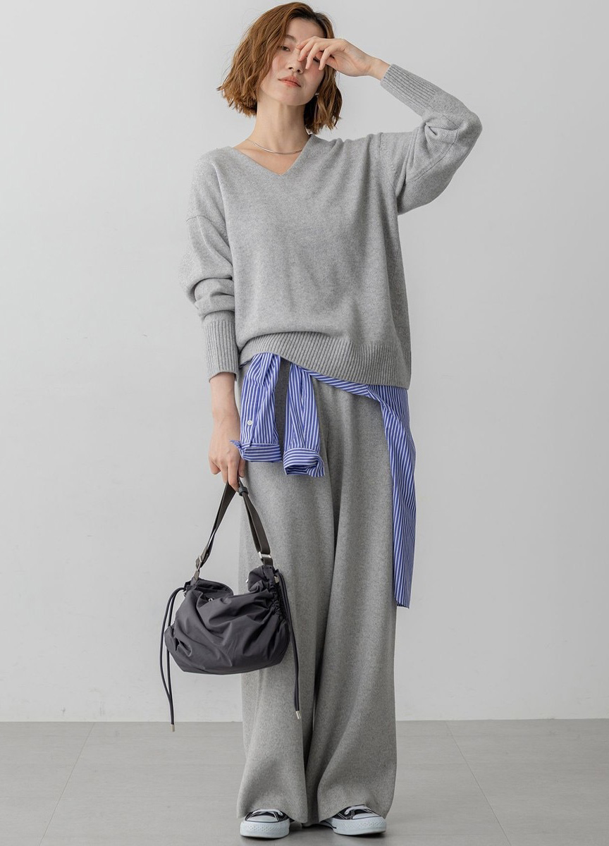 Cashmere Blend針織褲          