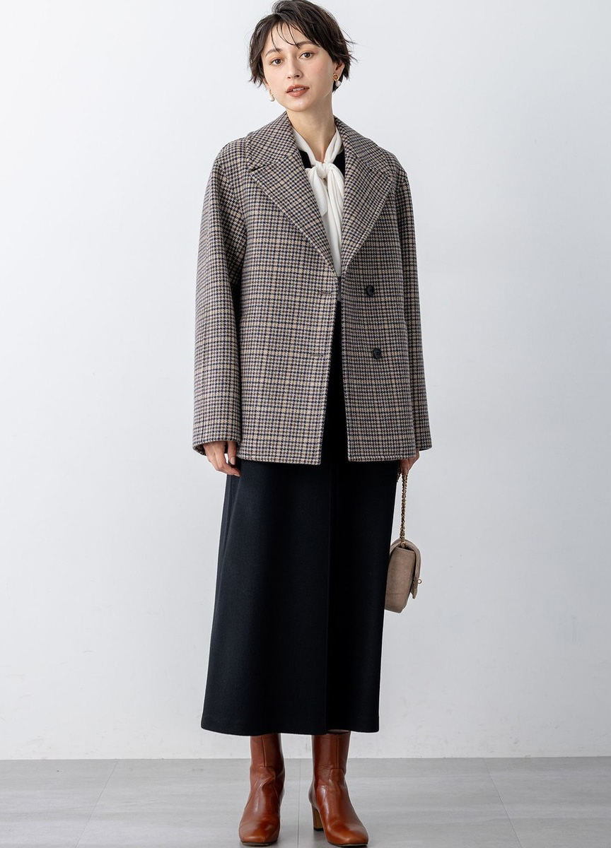 背心羊毛長洋裝                