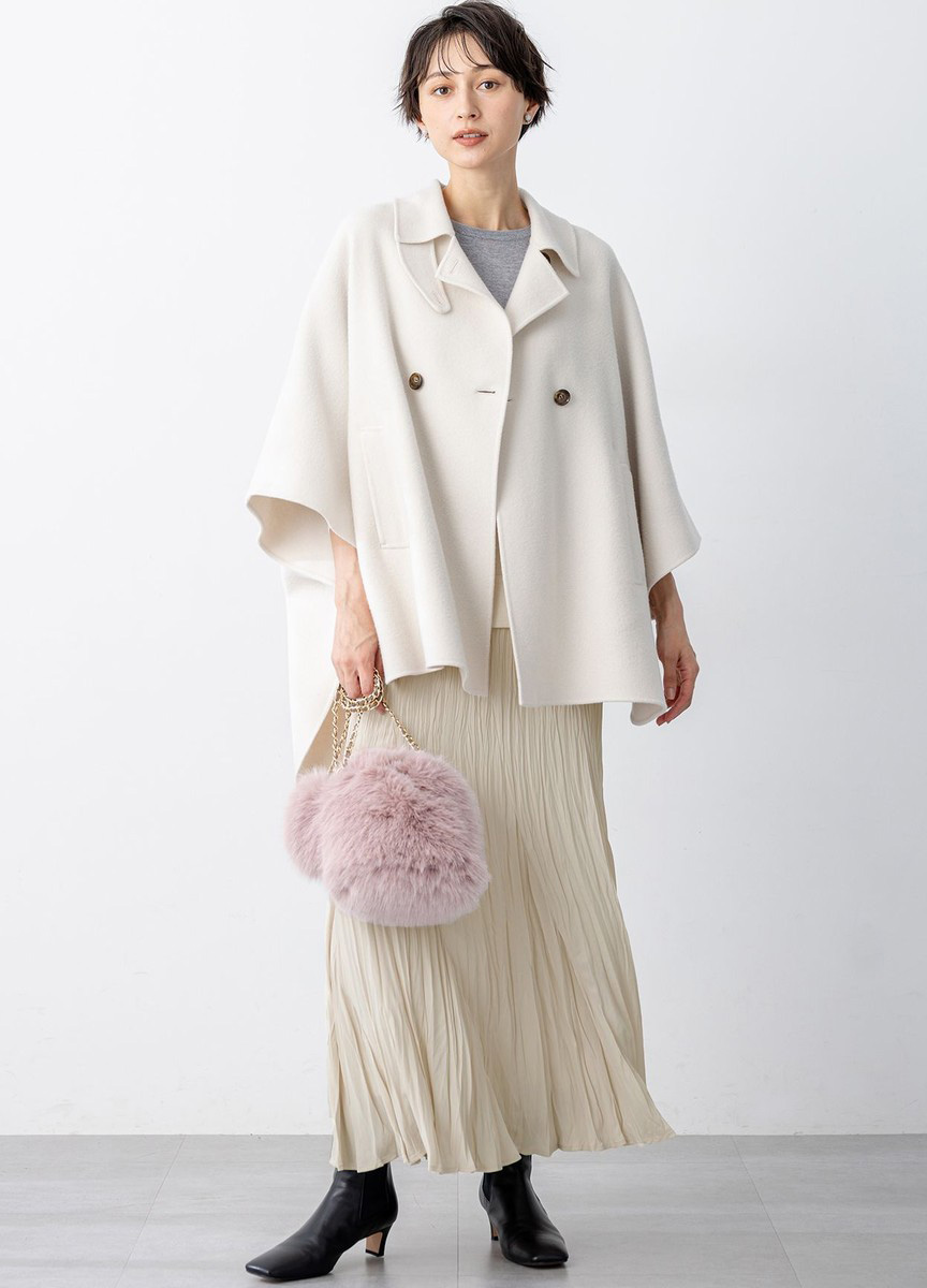 短袖翻領寬大衣外套            