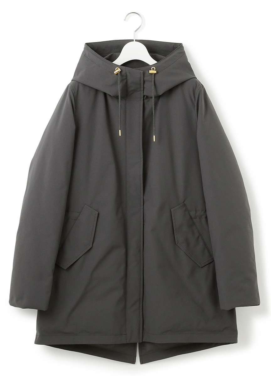 軍風長版羽絨外套              