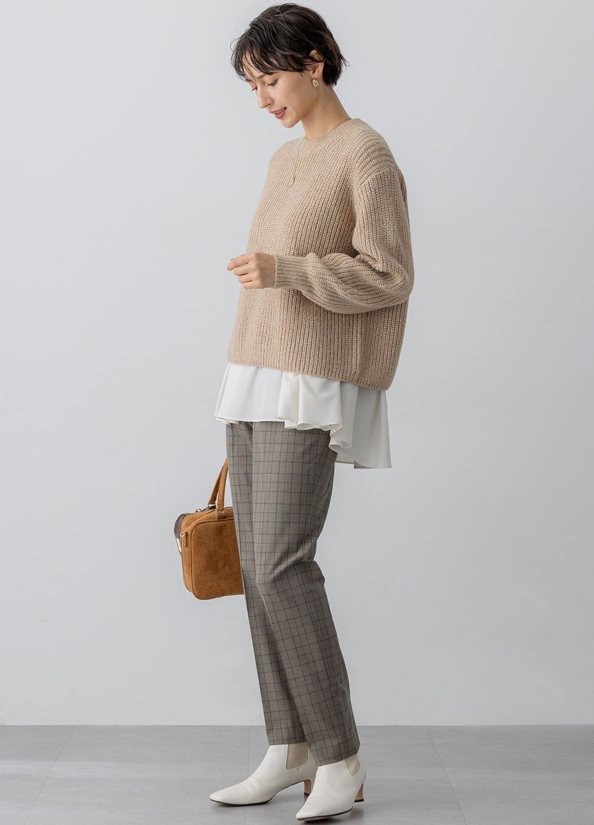 閃耀蓬鬆針織上衣              