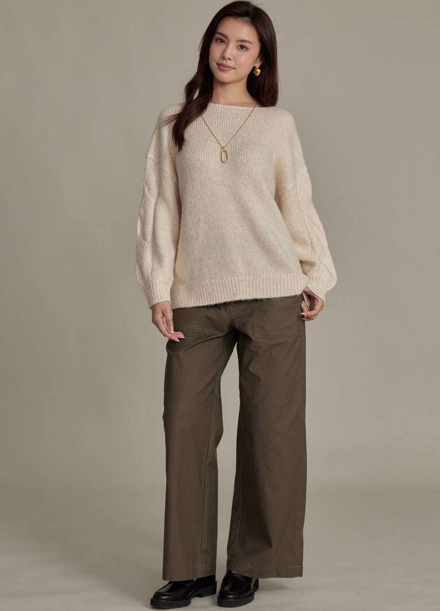 【SLOW系列】麻花針織上衣