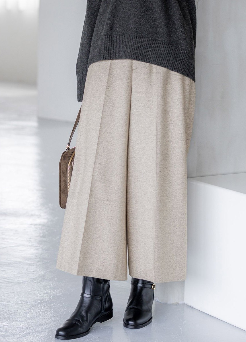 金蔥毛呢七分褲                