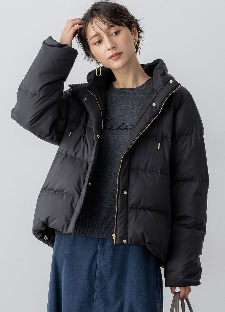 經典短版抽繩羽絨外套 