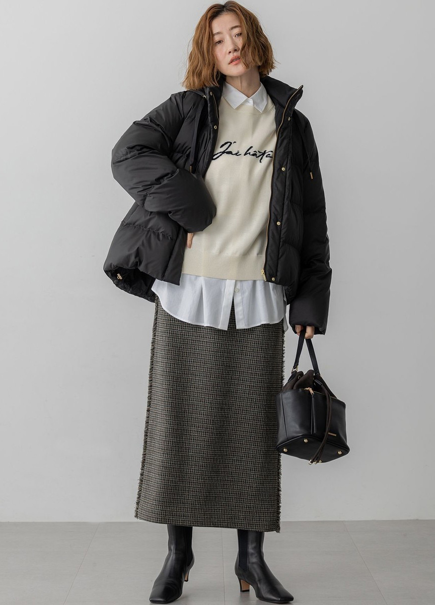 經典短版抽繩羽絨外套 