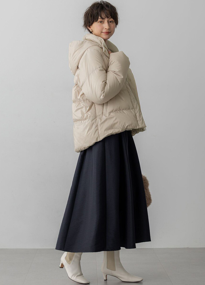 經典短版抽繩羽絨外套 