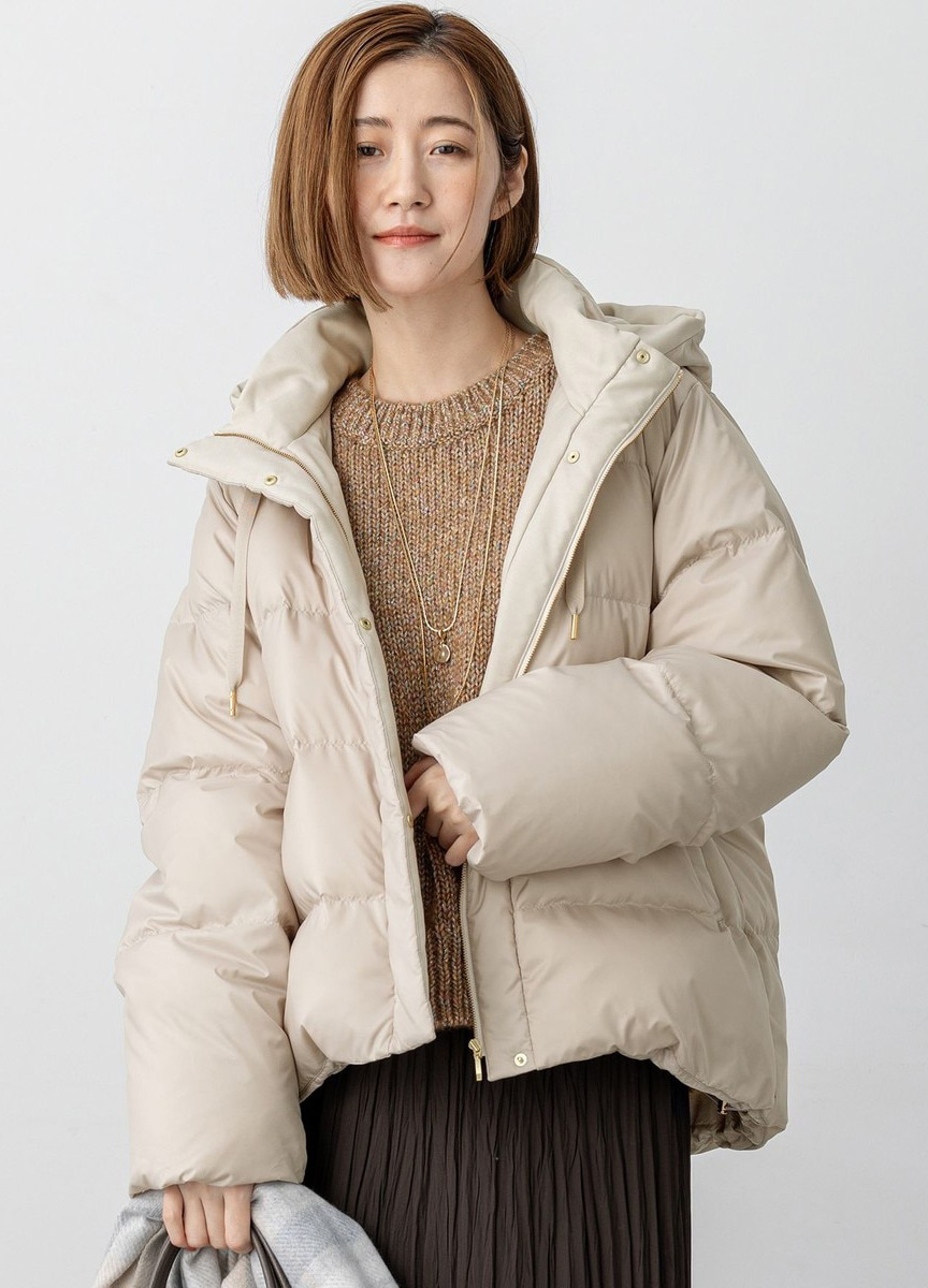 經典短版抽繩羽絨外套 
