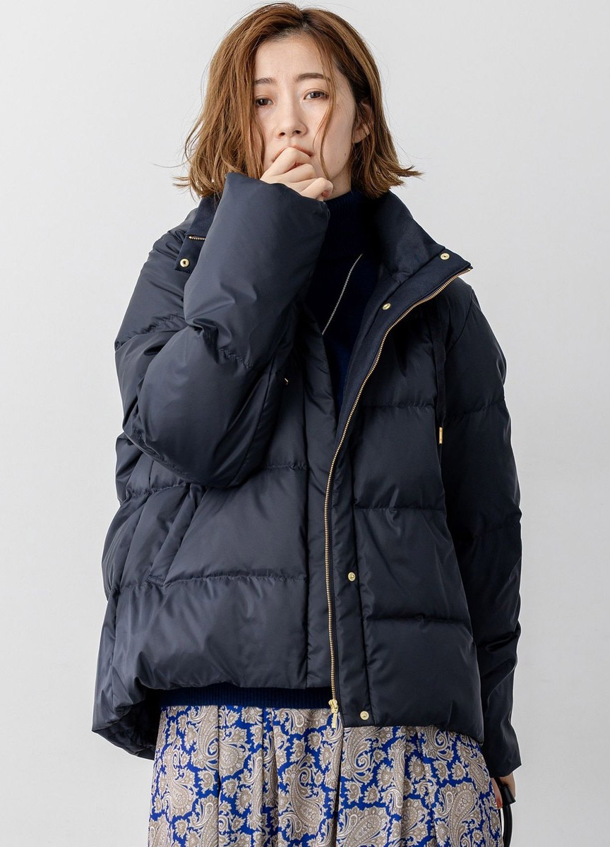 經典短版抽繩羽絨外套 