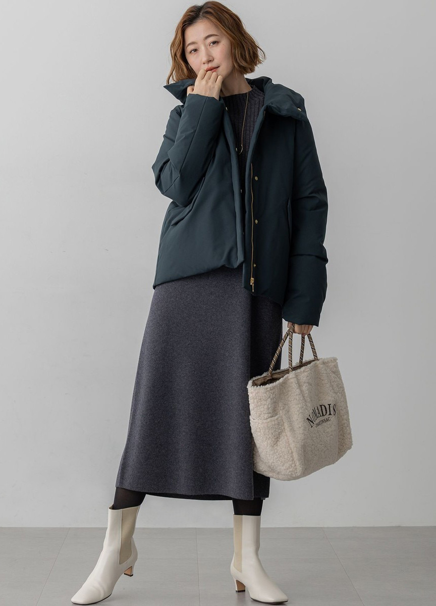 針織上衣&V領無袖洋裝SET      