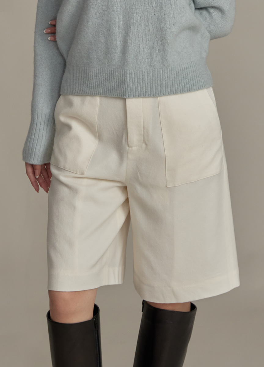 法蘭絨西裝短褲