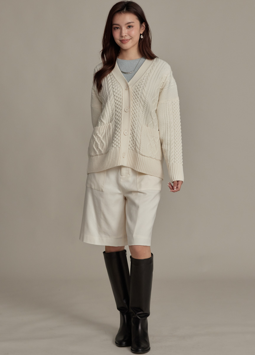 法蘭絨西裝短褲