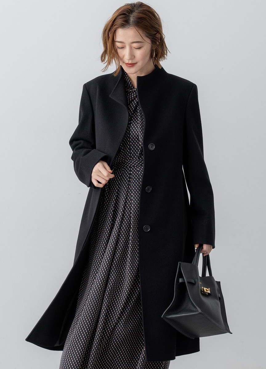 喀什米爾羊毛長大衣