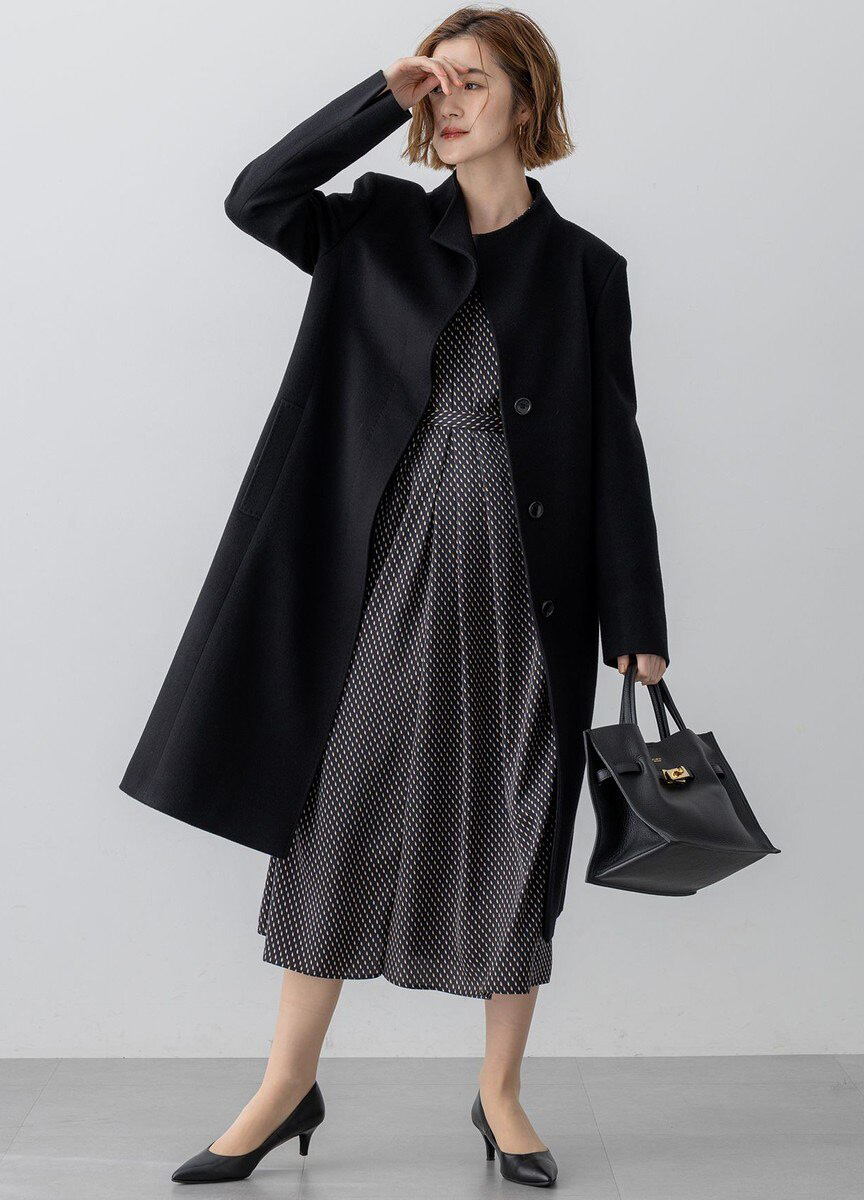 喀什米爾羊毛長大衣